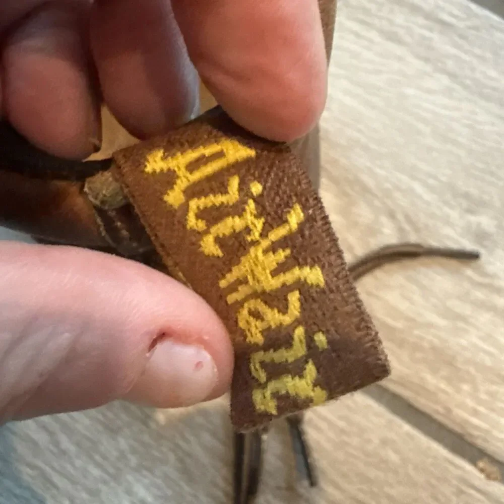 Vintage Dr Martens Brown Leather Boots Size 5 Made in England Lace Up